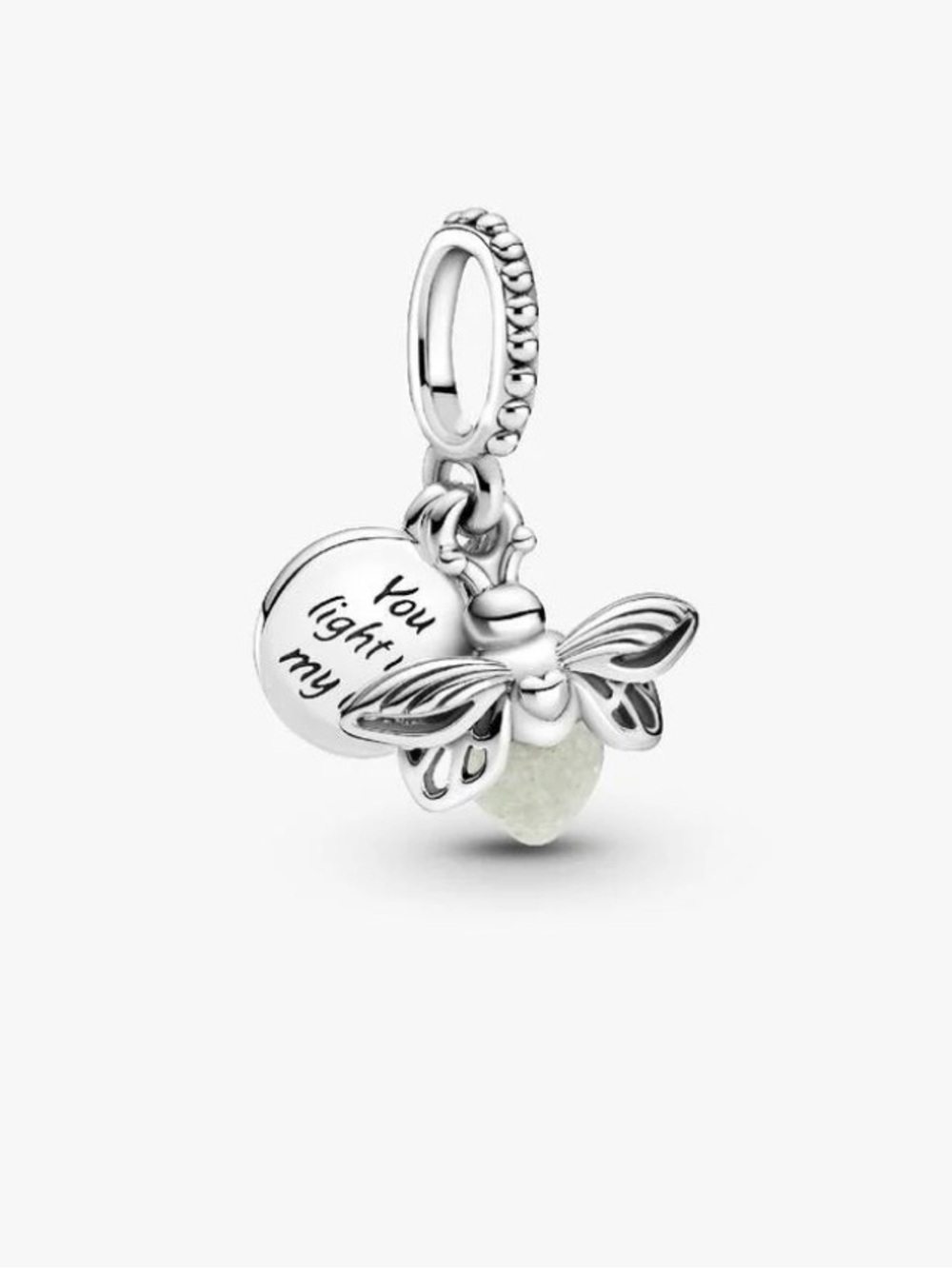 Pandora “You light up my life” glow in the dark charm